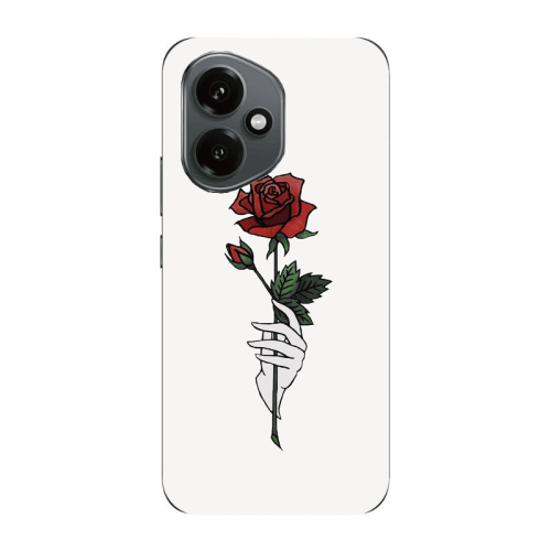 Honor Magic 400 Rose in hand Transparent Silicone TPU Θήκη
